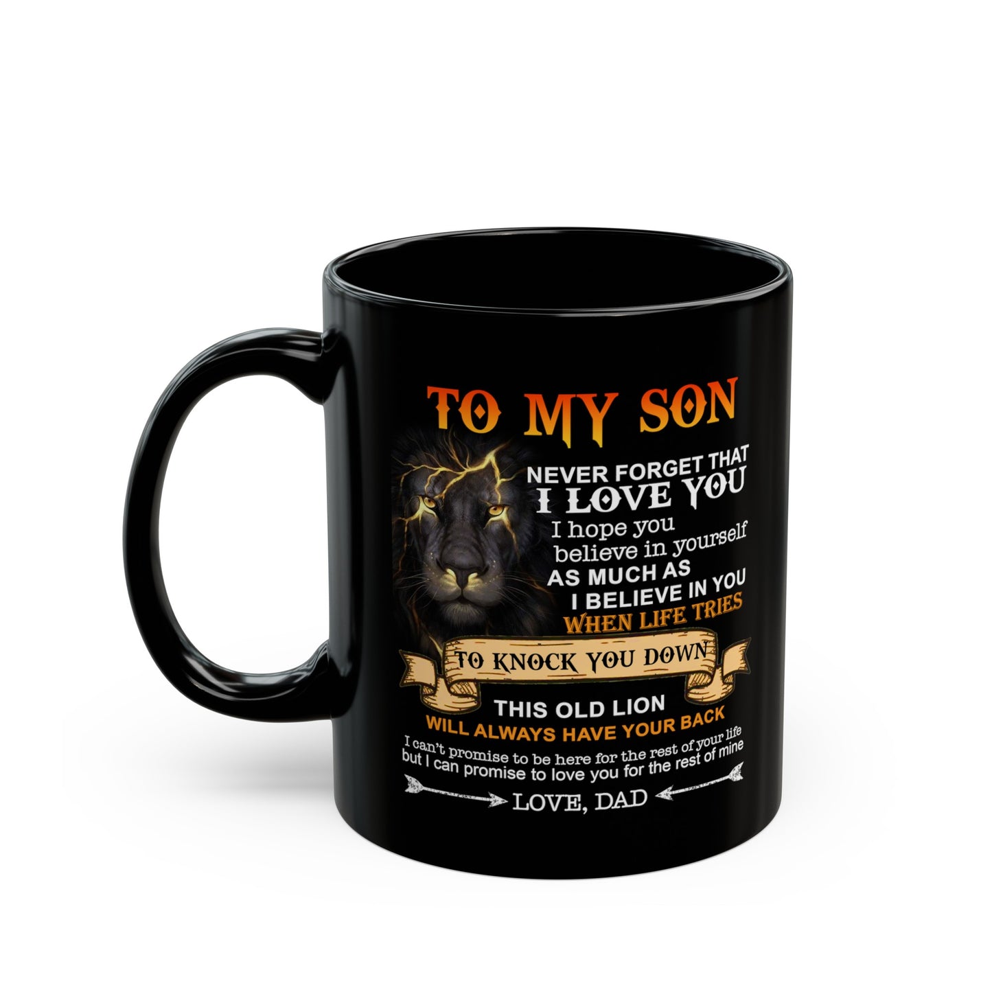 To My Son | Black Mug (11oz, 15oz)