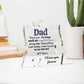 Dad acrylic puzzle plaque